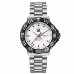 Montre - bellevue - f1 - caoutchouc - acier - mixte - noir / blanc