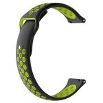 Montre de bracelet silicone de sports de double couleur pour nokia withings steel hr 36mm (noir + vert) ...