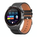 Montre connect�e 1. 39' luxe suivi sant� etanche ip68 charge sans fil noir yonis
