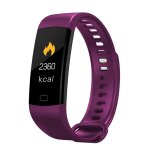 Montre connecte android ios bracelet cardio smartwatch ip67 podomtre violet - yonis
