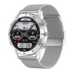 Montre connect�e avec appels suivi cardiaque et tension art�rielle ip68 silver steel yonis