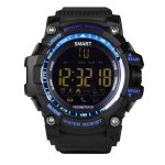 Montre connect�e bluetooth bracelet sport cadran ecran lcd ip67 50 m bleu yonis