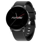 Montre connect�e ecran hd 360x360 suivi cardiaque tension art�rielle ip68 noir yonis