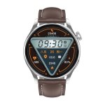 Montre connect�e el�gante ip67 avec suivi cardiaque et pression art�rielle marron yonis
