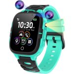 Montre connect�e enfant avec 24 jeux educatifs et sos vert noir
