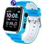 Montre connecte enfant 26 jeux educatifs, smartwatch tlphone bleu clair
