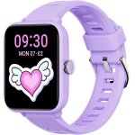 Montre connecte enfant, montre digitale tactile fille avec podomtre, cardiofrequencemtre, etanche ...