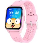Montre connecte pour enfants, etanche ip68 montre intelligente enfants avec podomtres rose