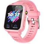 Montre connectée enfant fille garçon intelligente avec jeux musique rose Montre connectée enfant fille garçon intelligente avec jeux musique rose