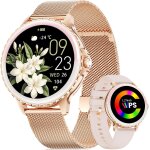 Montre connect�e femme, 1, 27  hd smartwatch femme avec appel bluetooth, 100 + mode sport, fr�quence ...