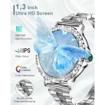 Montre connect�e femme, 1. 3  hd smartwatch avec appel bluetooth, 120 + modes sportifs, sant� au f�minin, ...