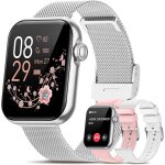 Montre connect�e femme avec appel, 1. 83� smartwatch avec 3 bracelets, fonction f�minine sommeil fr�quence ...