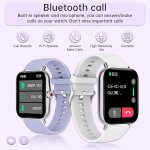 Montre connect�e femme avec appel bluetooth, 1. 7'' montre intelligente sports fitness bracelet avec ...