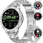 Montre connect�e femme bluetooth appels pour android ios 1, 32  hd full touch screen smartwatch diamant ...