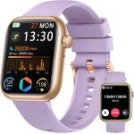 Montre connecte femme homme, 1. 83  smartwatch avec appel bluetooth, tensiomtre / frquence cardiaque ...