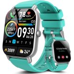 Montre connecte femme homme avec appel bluetooth, 1. 85  hd smartwatch etanche ip68 montre sport 112 ...