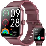 Montre connect�e femme homme, appel bluetooth, ecran 1. 85  � lcd, notifications r�seaux sociaux, cardiofr�que ...