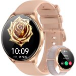 Montre connect�e femmes hommes, �cran amoled 1, 43 , montre de fitness avec fonction t�l�phone, passer ...