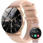 Montre connect�e femme homme, ecran � amoled allum�, toujours � l'ecran, 2 bracelets, 100 modes de sport, ...