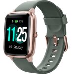 Montre connect�e femme homme smartwatch bluetooth pour android ios podometre or vert