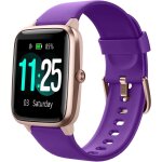Montre connect�e femme homme smartwatch bluetooth pour android ios podometre or violet