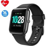 Montre connecte femmes, montre intelligente homme ip68etanche bracelet connect cardio podometre smartwatch ...