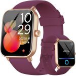 Montre connect�e femme pour samsung, iphone, android, 1. 8  smartwatch avec appel bluetooth, voix de ...