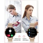 Montre connect�e femme�appel bluetooth, montre connect�e etanche ip68 a ecran tactile amoled de 1, 19 ...