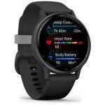 Montre connecte gps garmin vivoactive 5 - noir avec bracelet silicone noir