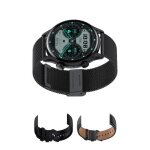 Montre connecte avec grand ecran, boutons rotatifs, paiement nfc, surveillance de l'oxygne, avec 3 ...