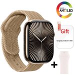 Montre connecte hk 11 pro max, srie 10, amoled 4g rom, bluetooth, rseau d'appel, robot ai, boussole ...