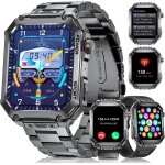 Montre connecte homme - 1. 91'' ecran / 500mah batterie, ip68 etanche montre de fitness 3 sangles avec ...