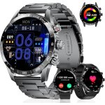 Montre connect�e homme(3 bracelets), 1. 43  amoled montre intelligente avec appel bluetooth moniteur ...