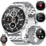 Montre connect�e homme avec appel bluetooth assistant vocal, 1. 39'' montre connect�e sport avec 100 ...