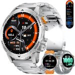 Montre connect�e homme, appel bluetooth et assistant vocal, batterie 1000 mah, lampe torche led, grand ...
