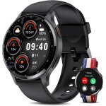 Montre connect�e homme femme avec appel bluetooth, 1. 5  hd smartwatch sport etanche ip68, 100 modes ...