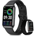 Montre connect�e homme femme avec bo�tier en aluminium noir et endurance 7 jours, 1. 47  hd tracker d'activit� ...