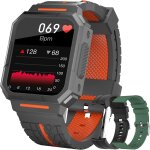 Montre connecte homme femmes, smartwatch etanche avec tensiomtre, cardiofrquencemtre, podomtre, ...