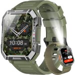 Montre connect�e homme, fonction ilumination, double bracelets, ecran 1. 39  tft, cardiofr�quence / spo2 ...