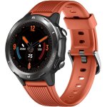 Montre connect�e homme ronde smartwatch montre sport cardiofrequencemetre intelligente ip68 orange