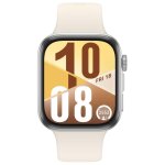 Montre connecte huawei watch fit 4 bluetooth gris avec bracelet en fluorolastomre blanc