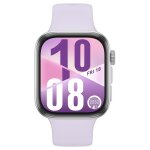 Montre connectee huawei watch fit 4 bluetooth gris avec bracelet en fluoroelastomere violet