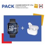 Montre connect�e huawei watch fit 5 pro black + freebuds 4 white fnac