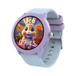 Montre connect�e mod�le ice smart junior rd 3. 0 ronde avec bracelet en silicone ice watch violet