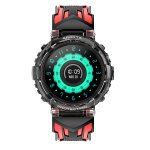 Montre connectée véga etanche pour enfant avec appels et capteur cardiaque noir / rouge Montre connectée véga etanche pour enfant avec appels et capteur cardiaque noir / rouge