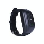 Montre etanche 4g avec traceur gps anti - perte et suivi sant� en temps r�el noir yonis