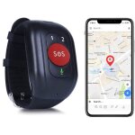 Montres gps 4g sos traceur pour s�nior suivi sant� et s�curit� rouge yonis