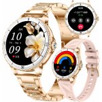 Montre intelligente pour femme, ecran hd de 1, 27 , rpondre / passer des appels, etanche ip68, moniteur ...