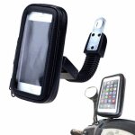 Moto housse support r�troviseur montage etanche coque etui pour 5'' t�l�phone smartphone gps @wpd