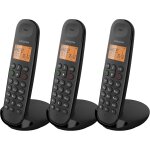 Moto - iloa 350 tlphone fixe sans fil sans rpondeur - trio - tlphones analogiques et dect - noir ...